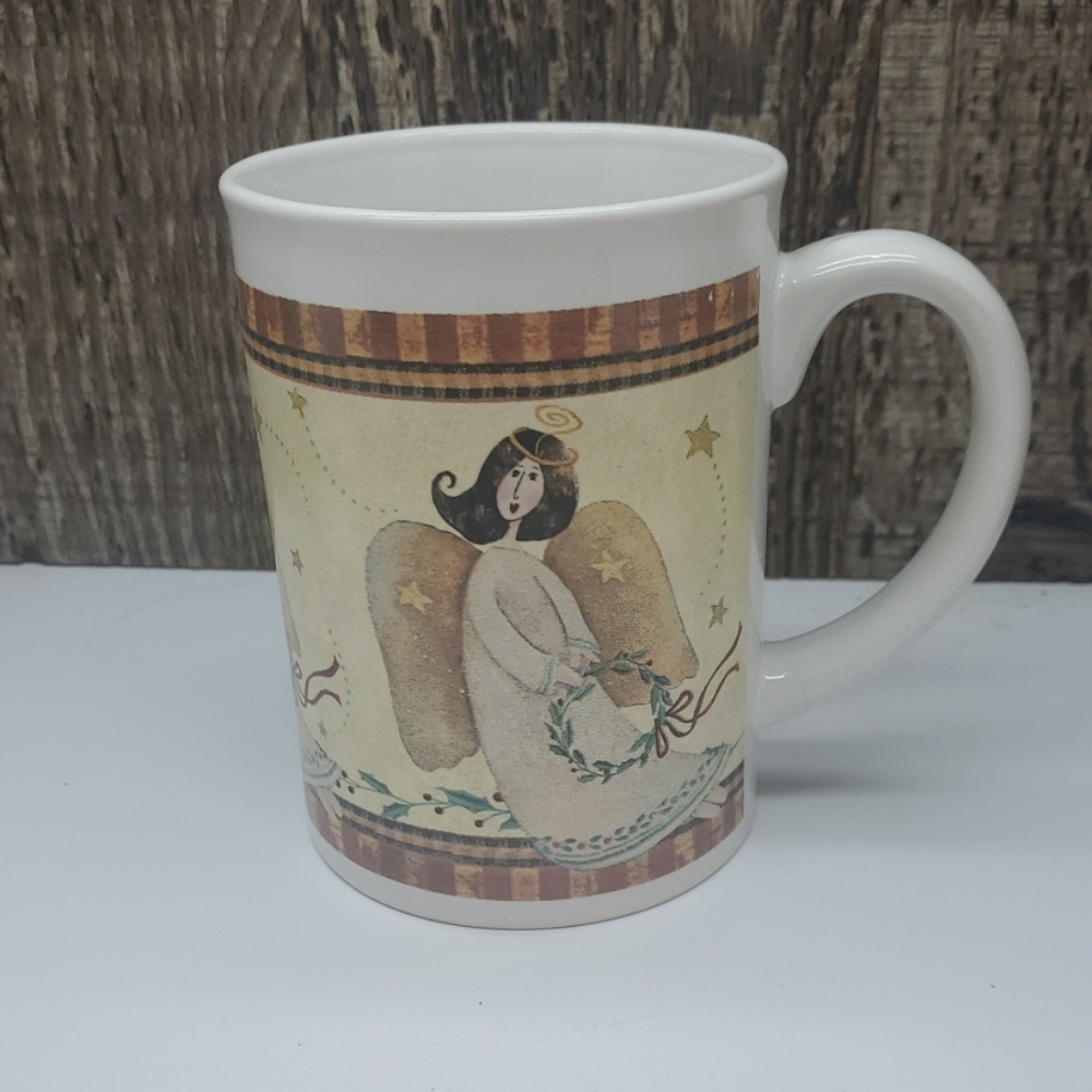 Ceramic Joy Angel Coffee Cup Mug by Michael's Stores 11 Ounces Large Handle